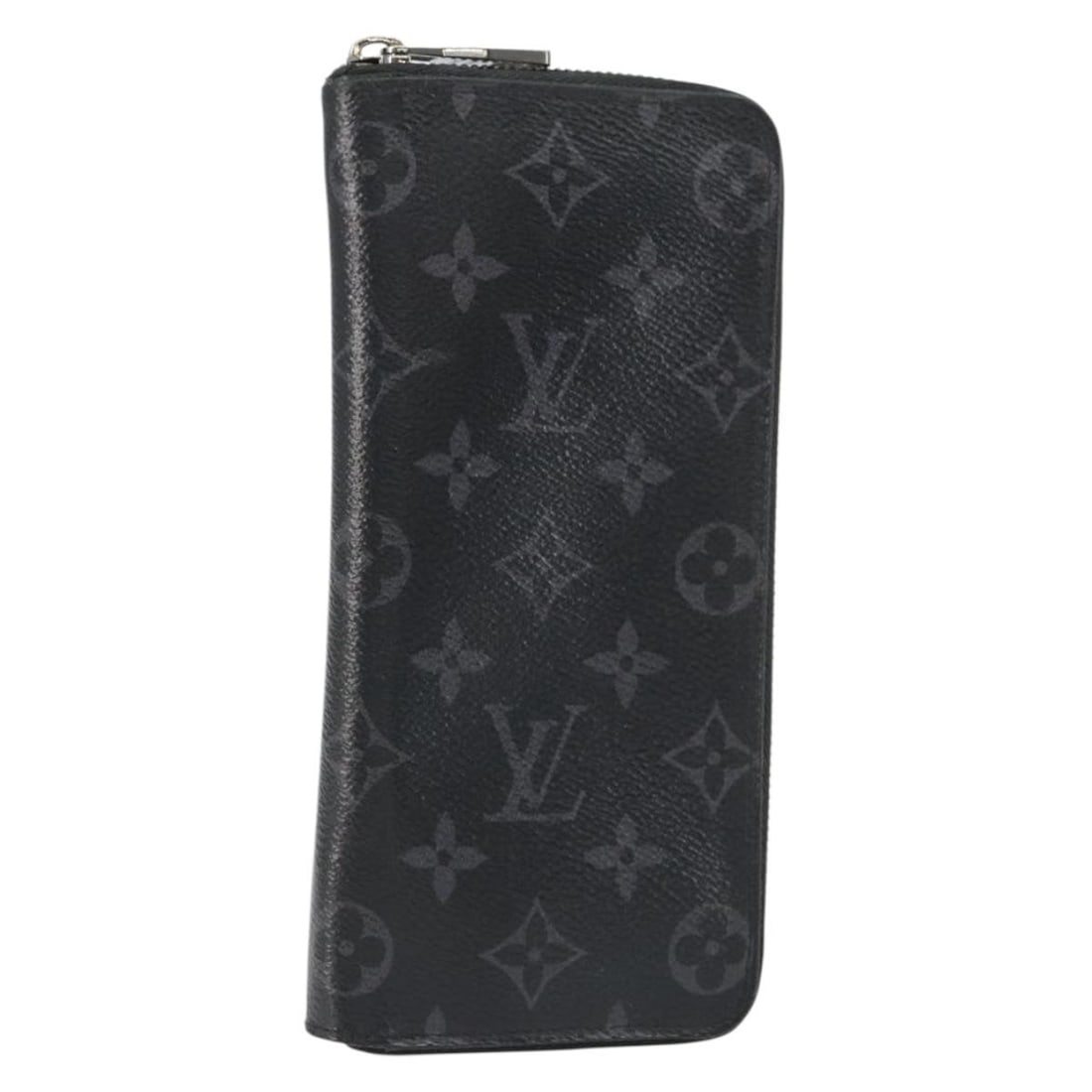 LOUIS VUITTON Monogram Eclipse Zippy Vertical Wallet M62295 Auth (1 of 18)