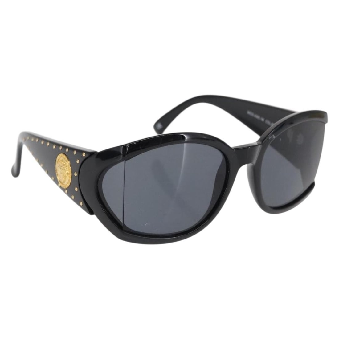 Gianni Versace Black Plastic Sunglasses with Case MOD495 (1 of 11)