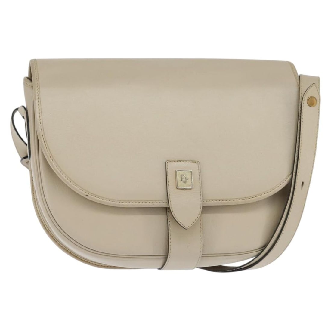 Christian Dior Beige Gold Leather Shoulder Bag Auth France: Christian Dior Beige Gold Leather Shoulder Bag Auth France This elegant Christian Dior shoulder bag is crafted from luxurious beige leather with gold accents, embodying the brand's signature style. Ma