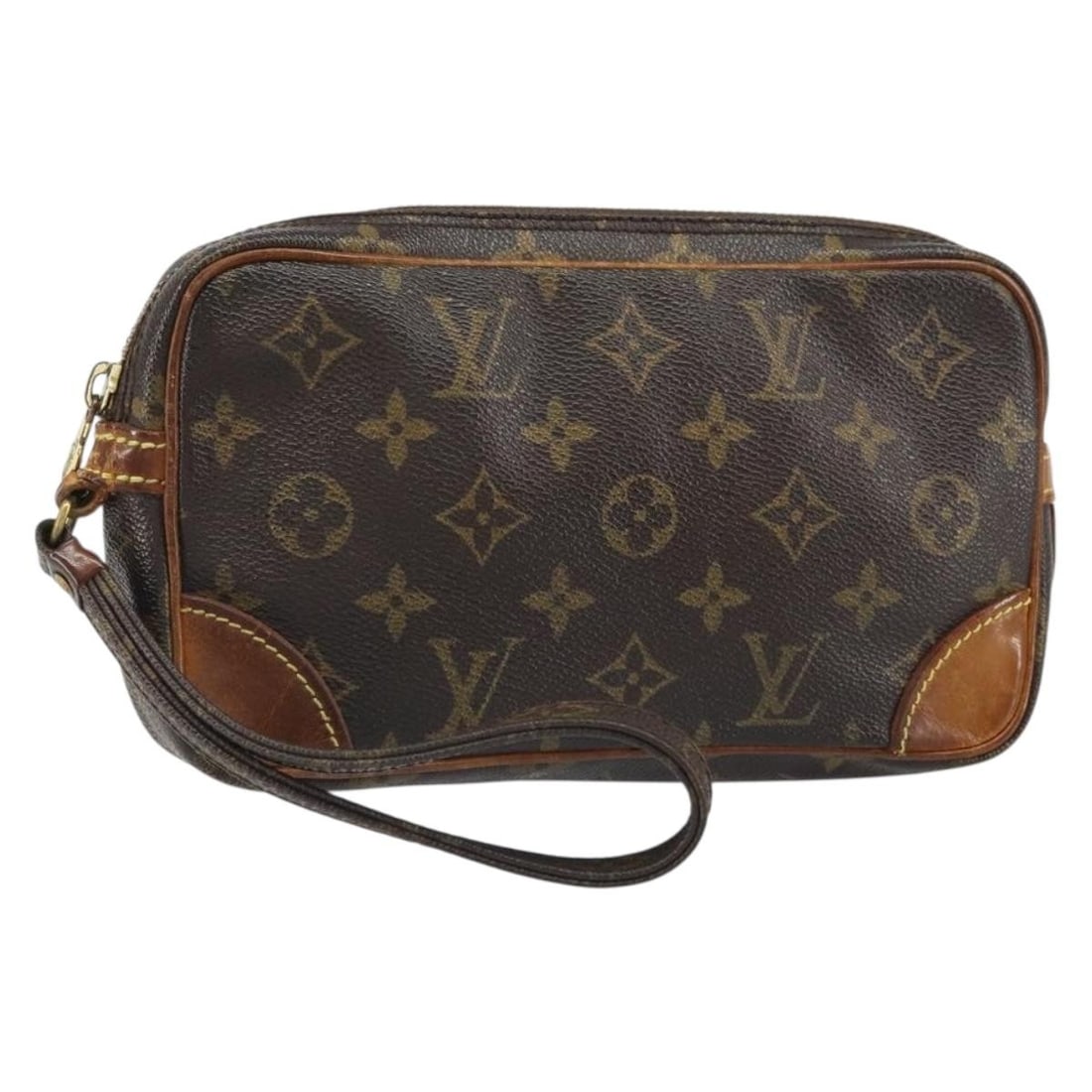 Louis Vuitton Marly Dragonne PM Monogram Canvas Clutch Bag M51827 France (1 of 18)
