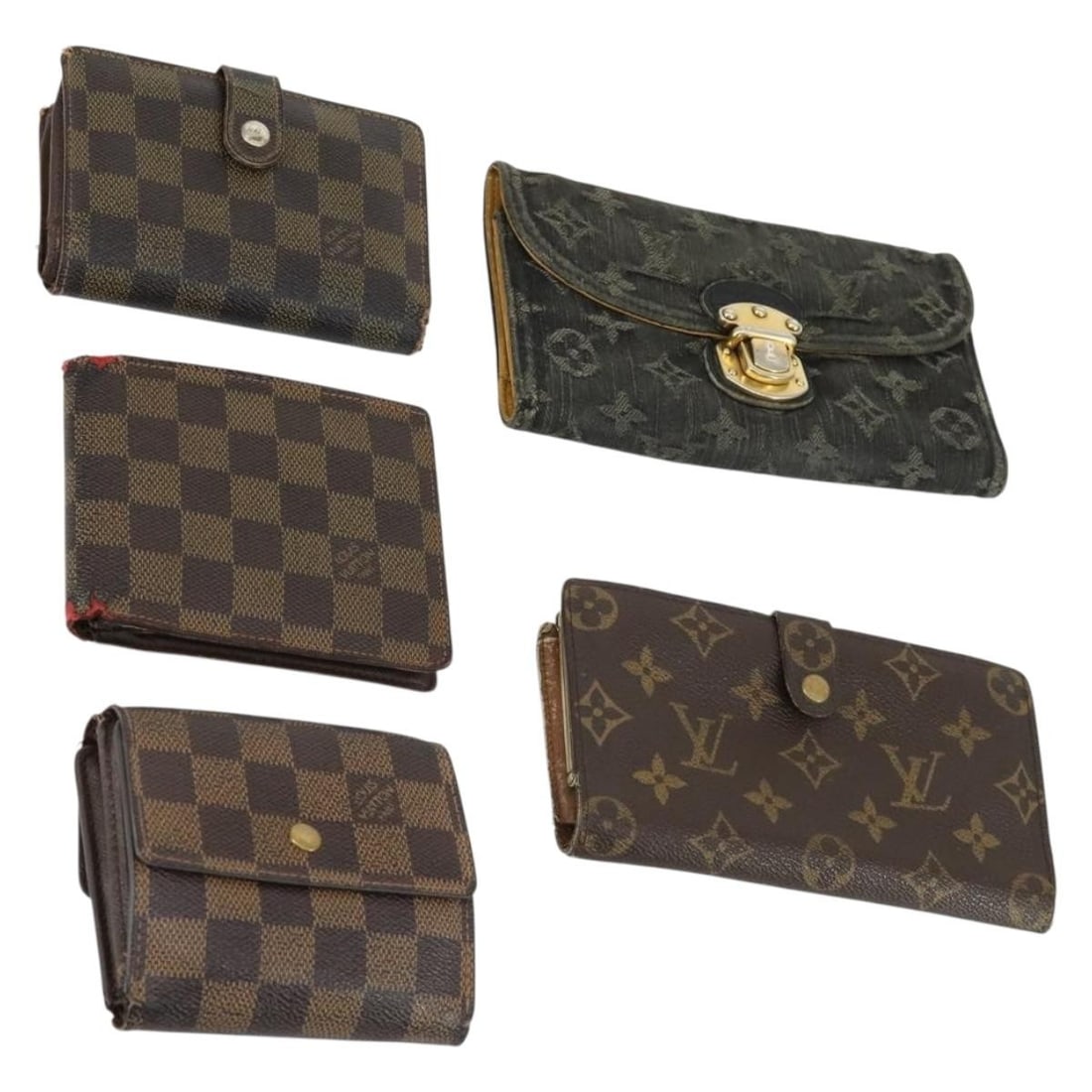 Set of 5 Louis Vuitton Monogram Canvas Wallets Assorted Styles (1 of 18)