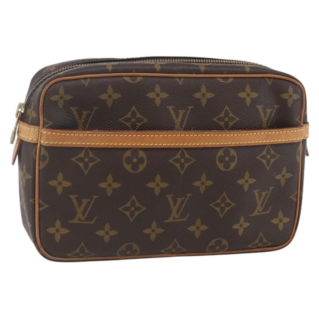 LOUIS VUITTON Monogram Compiegne 23 Clutch Bag M51847 Auth France (1 of 18)