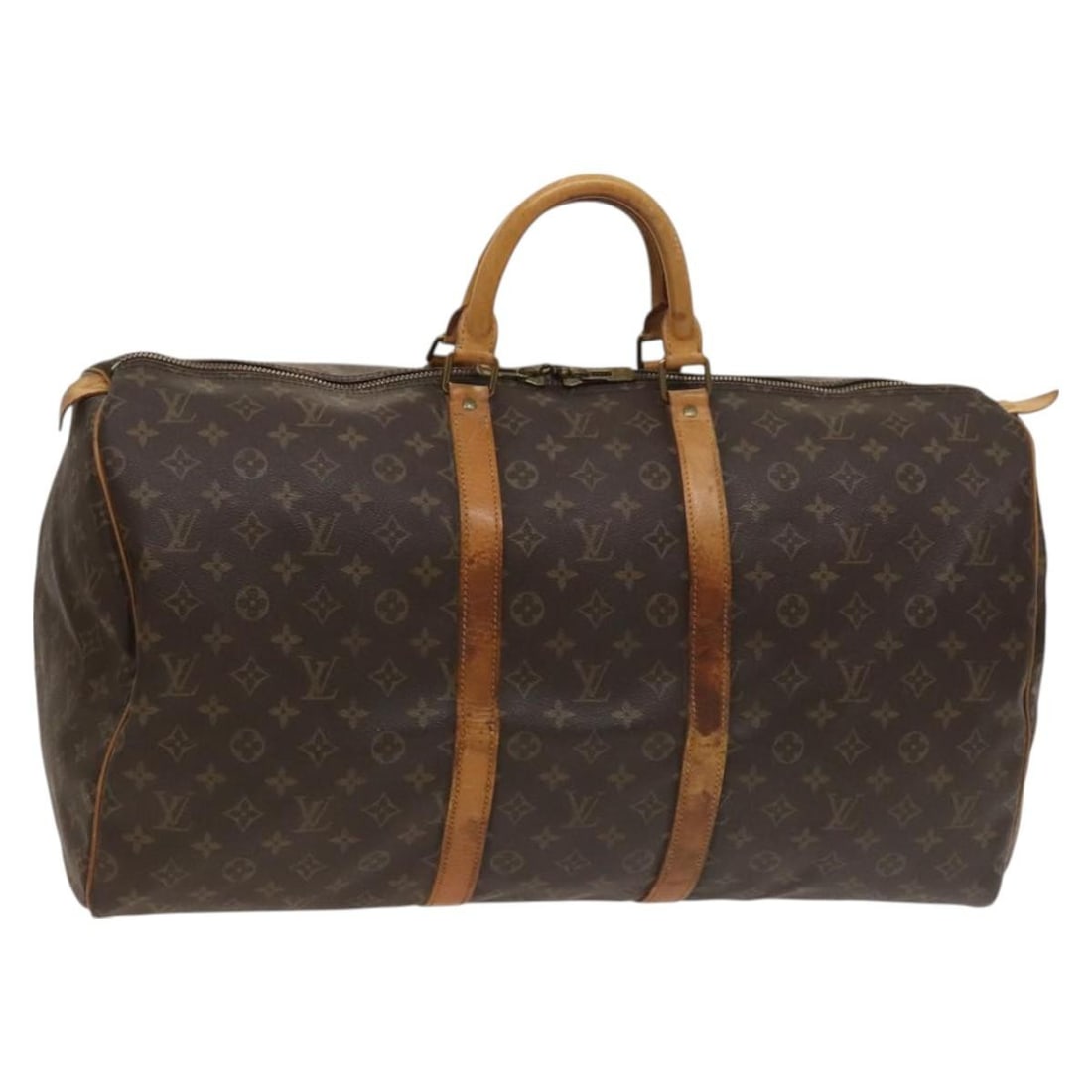 LOUIS VUITTON Monogram Keepall 55 Bag M41424 Authentic Travel Companion: LOUIS VUITTON Monogram Keepall 55 Bag M41424 Authentic Travel Companion This authentic LOUIS VUITTON Monogram Keepall 55 Boston Bag (M41424) is a stylish and practical travel accessory. Crafted from d
