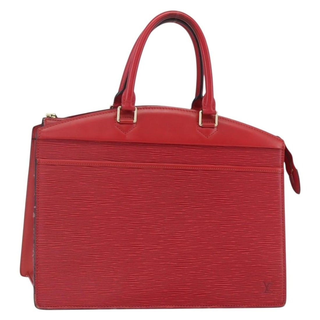 Red Epi Leather Riviera M48187 Tote by Louis Vuitton France: Red Epi Leather Riviera M48187 Tote by Louis Vuitton France This is a Louis Vuitton Epi Riviera hand bag in red, crafted from signature Epi leather. The bag is made in France and features a spacious i