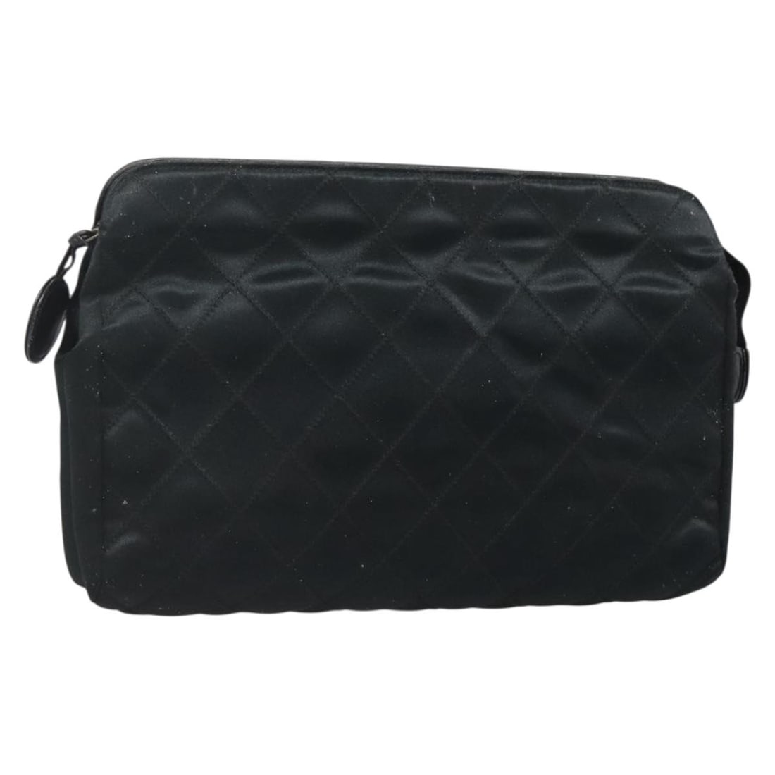 CHANEL Bicolore Black Satin Clutch Bag CC Logo Authenticated: CHANEL Bicolore Black Satin Clutch Bag CC Logo Authenticated This elegant CHANEL Bicolore Clutch Bag, crafted from luxurious satin, features a timeless black exterior that effortlessly complements any