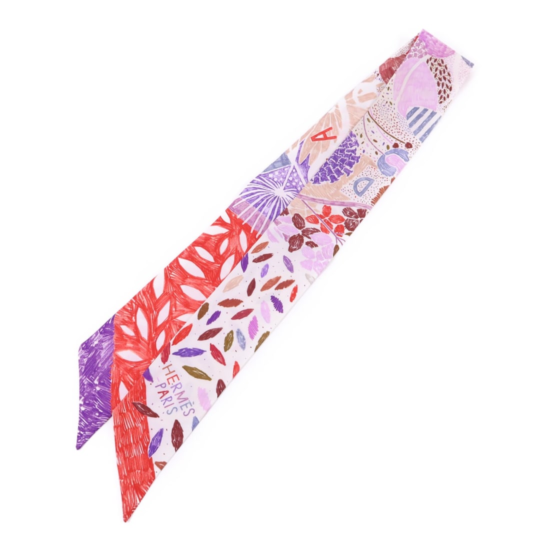 Silk Twilly Scarf from Hermes Multicolor Design France: Silk Twilly Scarf from Hermes Multicolor Design France This Hermes Twilly scarf is crafted from luxurious silk and features a vibrant multicolor design. Made in France, it is a stylish accessory suita