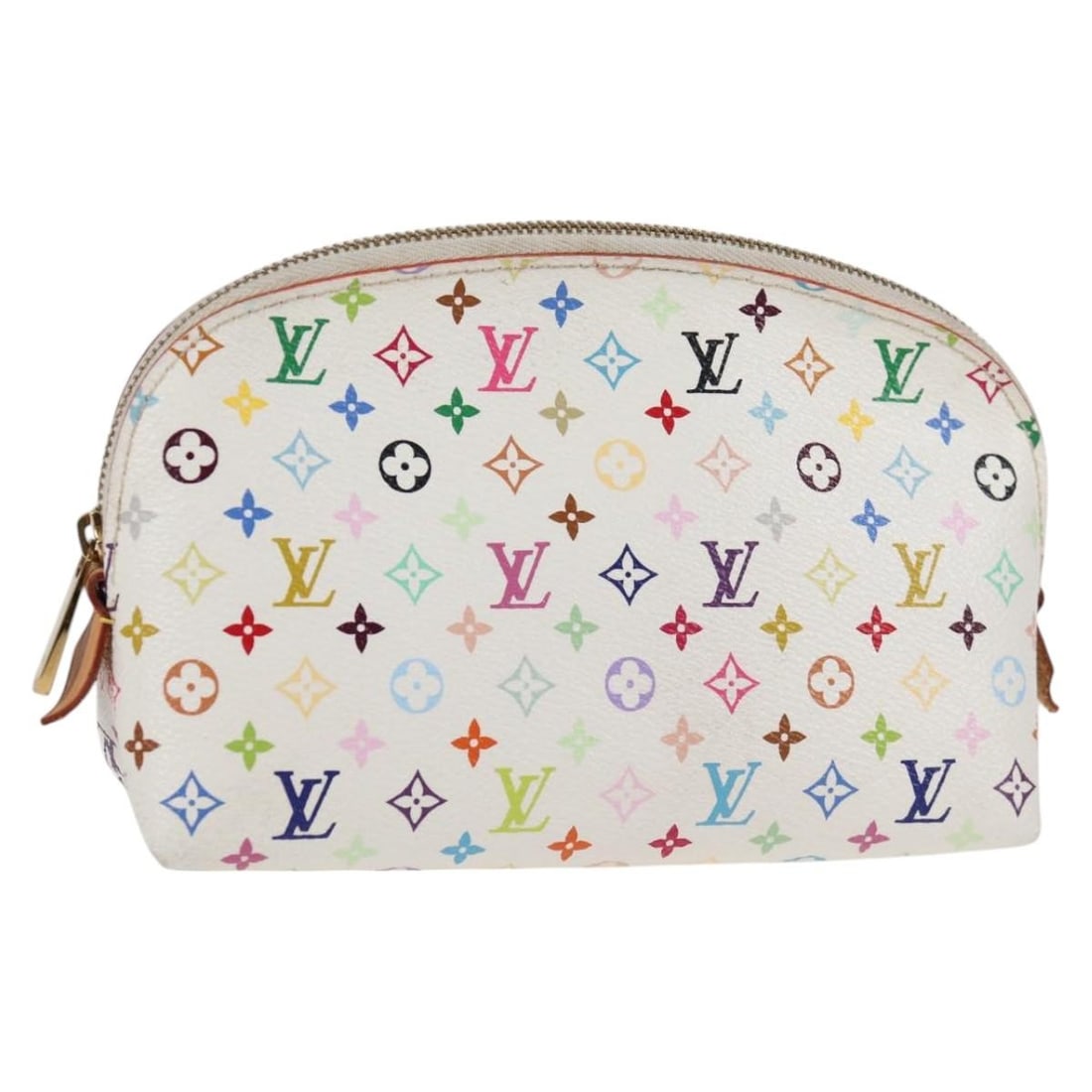 Louis Vuitton Multicolor Canvas Cosmetic Pouch for Women: Louis Vuitton Multicolor Canvas Cosmetic Pouch for Women This Louis Vuitton Cosmetic Pouch features the iconic Monogram Multicolor design, crafted from durable canvas. Designed for women, it offers a