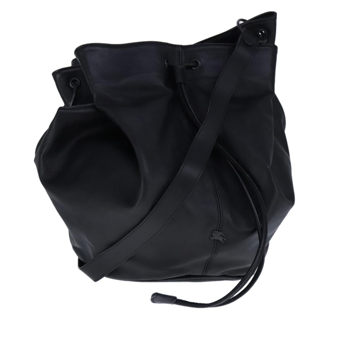 Burberry Black Leather Shoulder Bag Made in Italy Authentic: Burberry Black Leather Shoulder Bag Made in Italy Authentic This Burberry shoulder bag is a stylish and practical accessory made from high-quality leather in a classic black color. With a height of ap