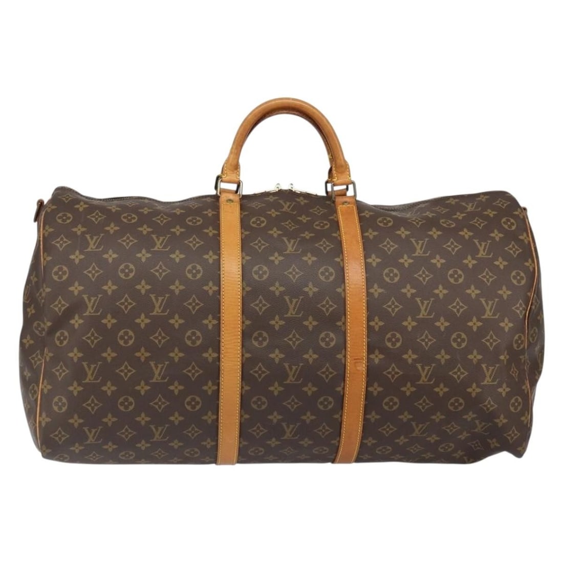 Louis Vuitton Keepall Bandouliere Monogram Canvas Travel Bag: Louis Vuitton Keepall Bandouliere Monogram Canvas Travel Bag This is a Louis Vuitton Keepall Bandouliere Bag crafted in brown monogram canvas. Designed for unisex use, the bag is made in France and fe