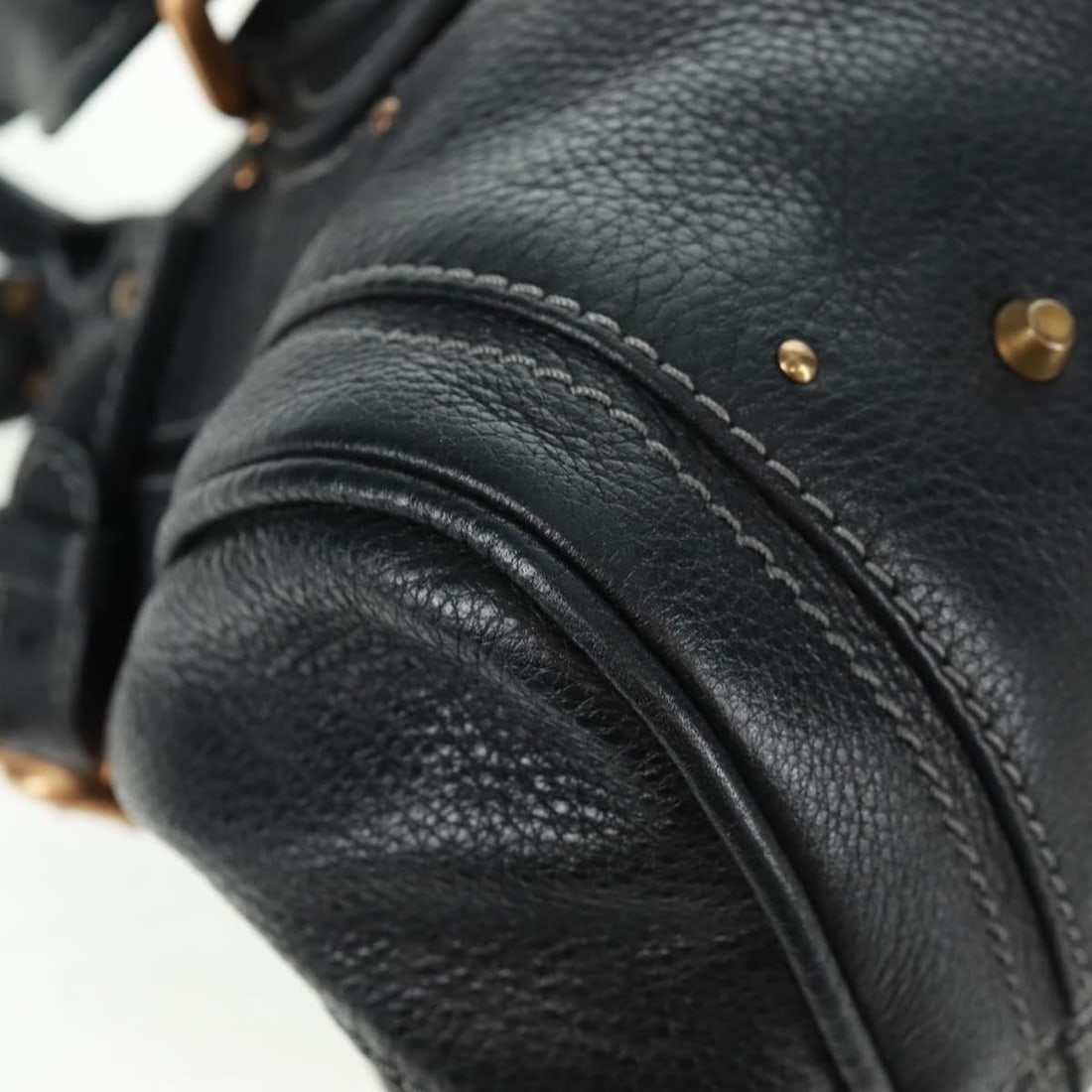 Chloe Paddington Black Leather Handbag with Gold and Silver Accents - 16