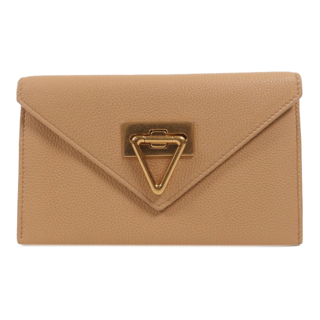 BOTTEGA VENETA Beige Calfskin Leather Bi-fold Wallet GHW: BOTTEGA VENETA Beige Calfskin Leather Bi-fold Wallet GHW This Bottega Veneta bi-fold wallet is expertly crafted from high-quality calfskin leather, showcasing a sophisticated beige finish. Designed fo