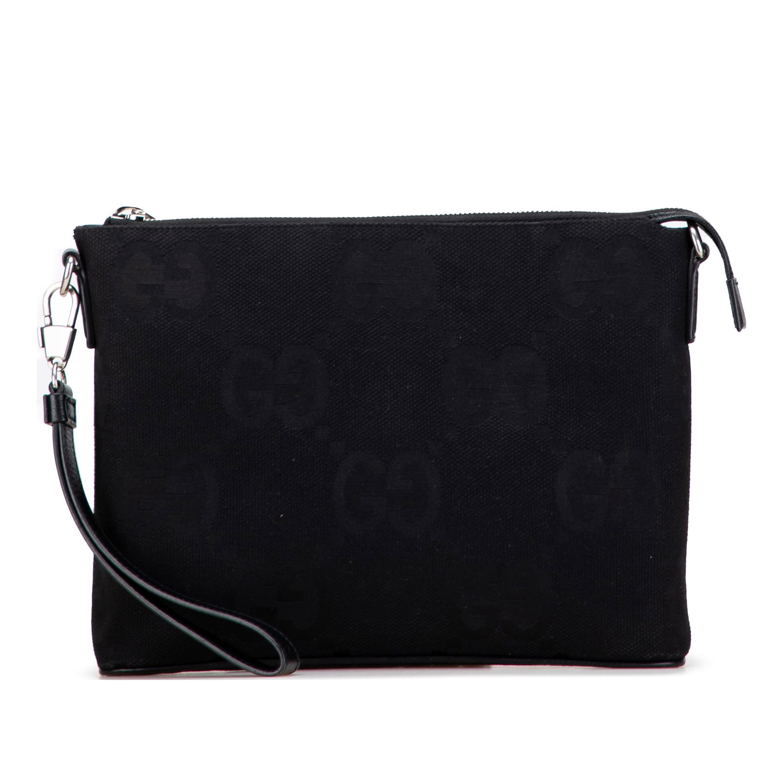 Gucci Jumbo GG Canvas Black Clutch with Detachable Strap (1 of 11)