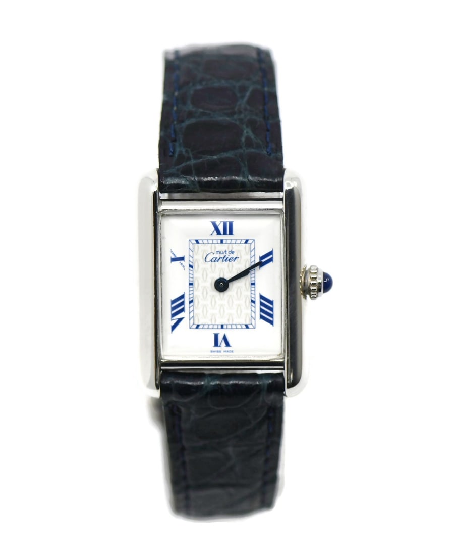 Cartier Tank Must Sterling Silver Quartz Watch 2416 with Box (1 of 5)