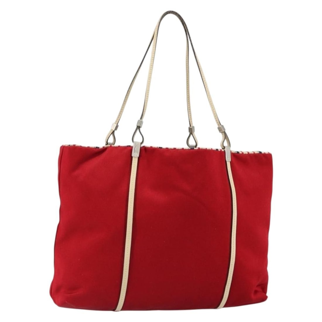 Red Satin Prada Handbag Vintage Style 25cm by 20cm by 5cm: Red Satin Prada Handbag Vintage Style 25cm by 20cm by 5cm This vintage Prada handbag for women features a red satin exterior and a compact design measuring 25cm x 20cm x 5cm. Made in Italy, it shows s