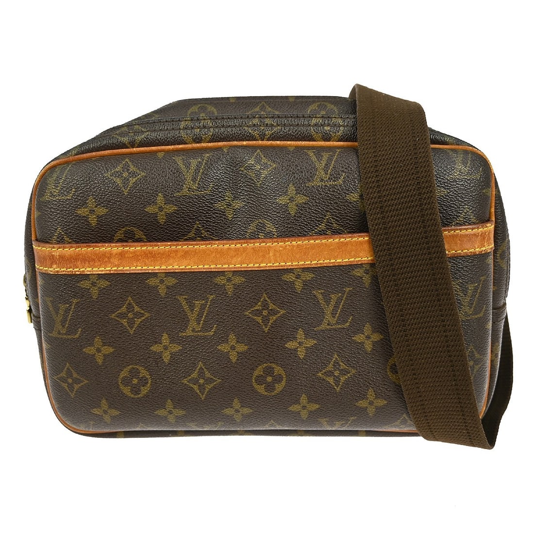 Louis Vuitton Monogram Canvas Reporter PM Shoulder Bag Brown (1 of 10)