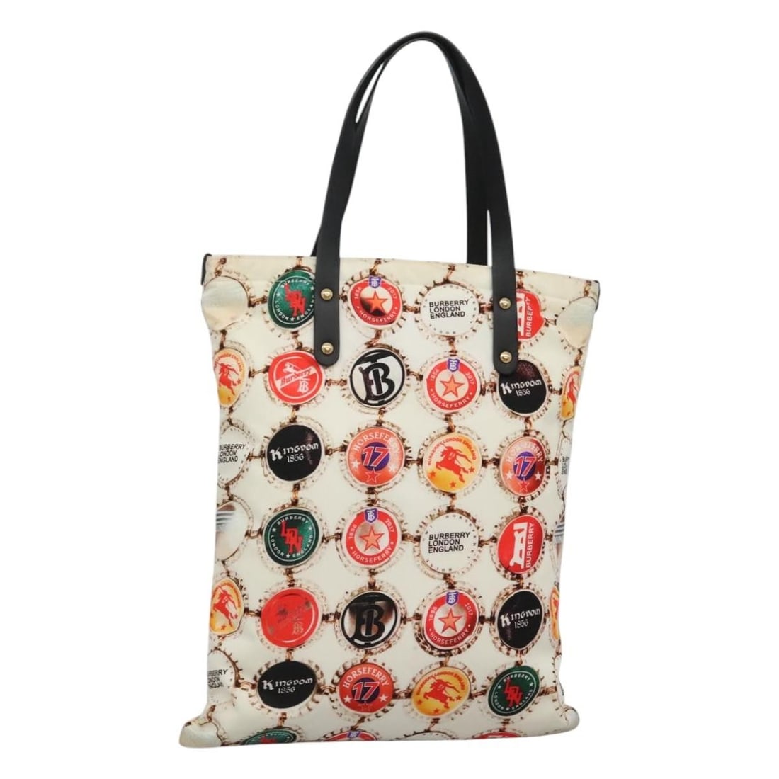 Burberry Gold White Nylon Tote Bag Made in Italy 115199V: Burberry Gold White Nylon Tote Bag Made in Italy 115199V This Burberry tote bag is a stylish and practical accessory crafted from durable nylon, featuring an eye-catching gold and white exterior. The