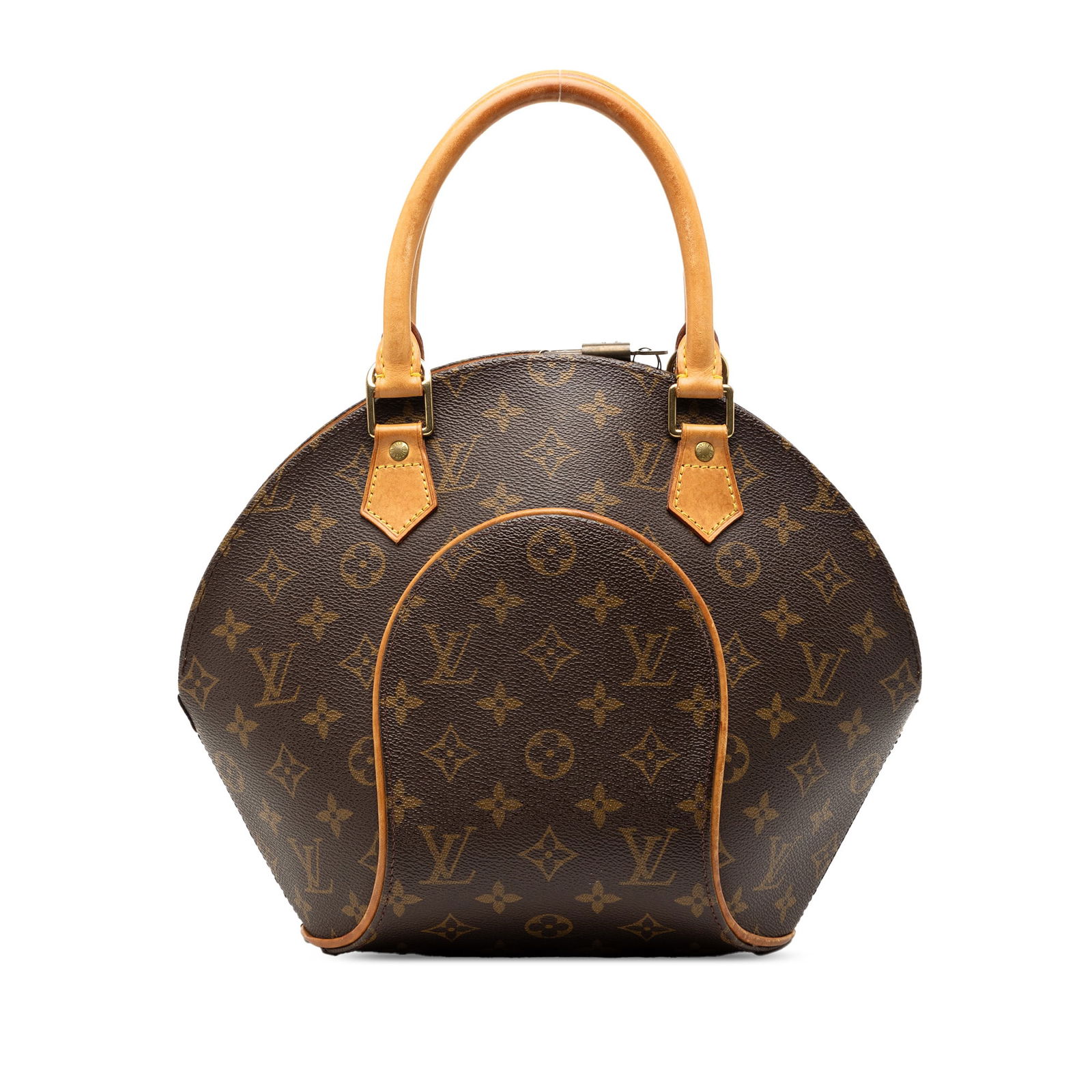 Louis Vuitton Ellipse PM Brown Monogram Canvas Handbag with Leather Handles (1 of 7)