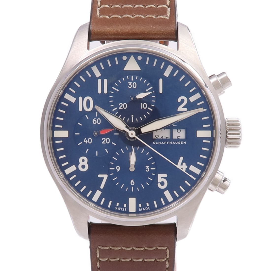 IWC Le Petit Prince Pilot Chronograph IW377714 Automatic Stainless Steel Watch (1 of 18)