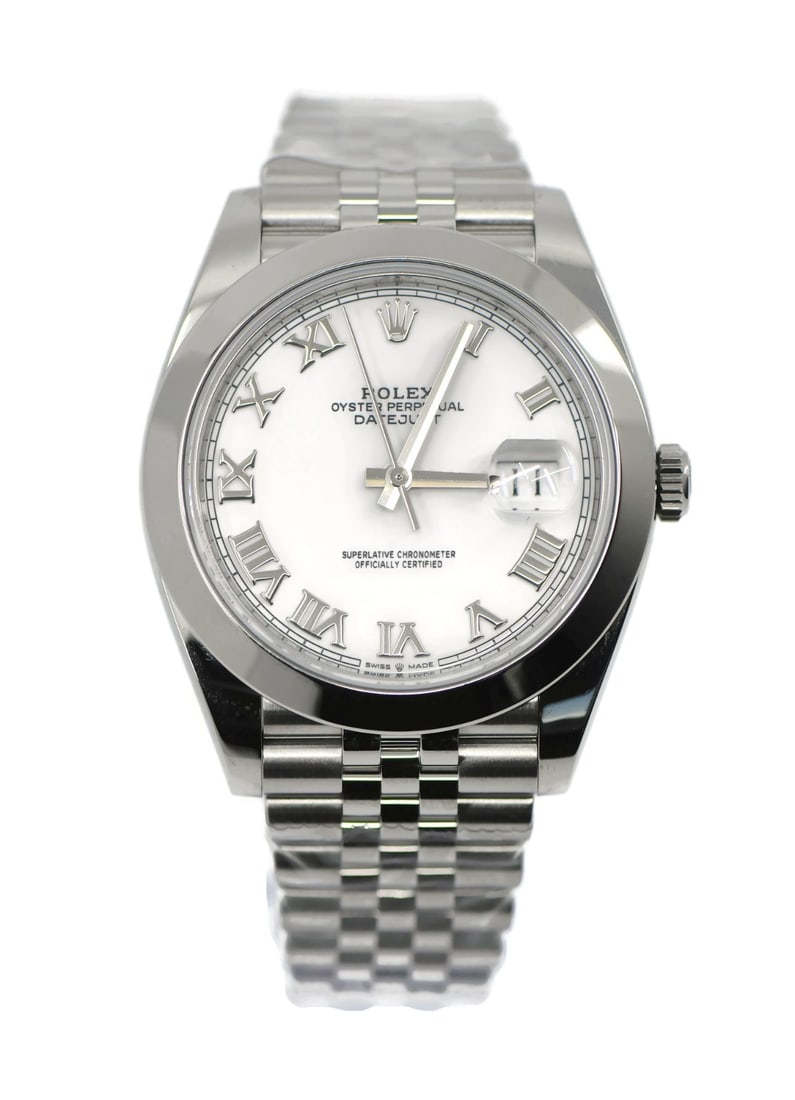 Rolex Datejust 41mm White Dial Stainless Steel 126300 Automatic Watch with Box (1 of 6)