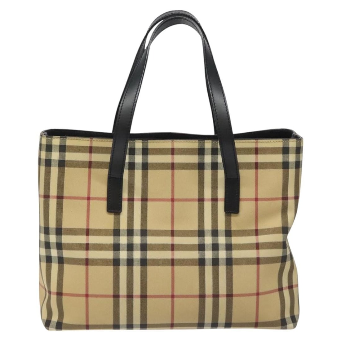 Canvas Nova Check Tote by Burberry Beige Patterned Handbag (1 of 18)
