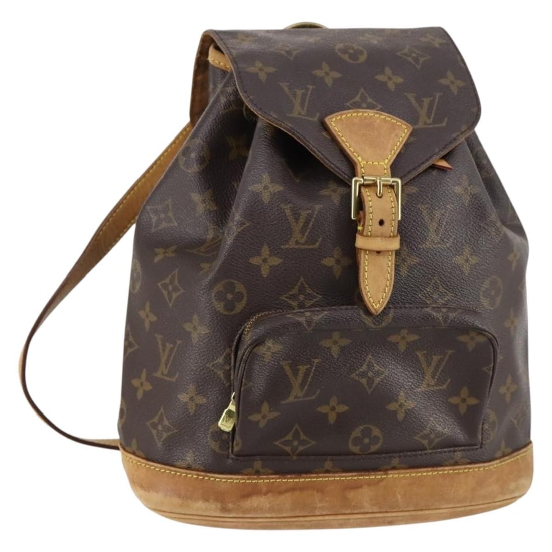 Louis Vuitton Montsouris MM Brown Canvas Women Backpack 25cm by 30cm by 12cm (1 of 18)