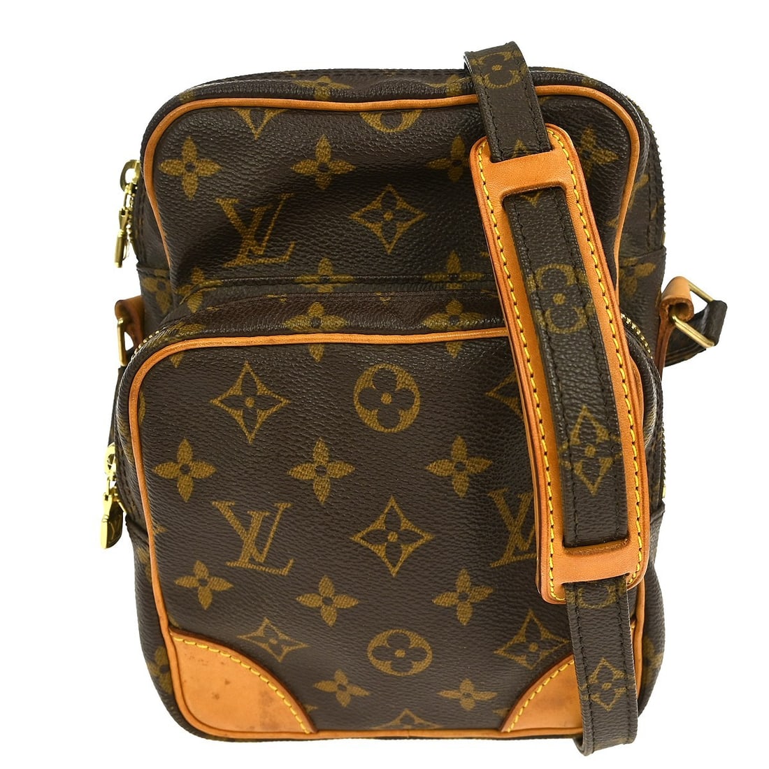 Louis Vuitton Amazon Monogram Canvas Leather Brown Crossbody Bag M45236 (1 of 9)