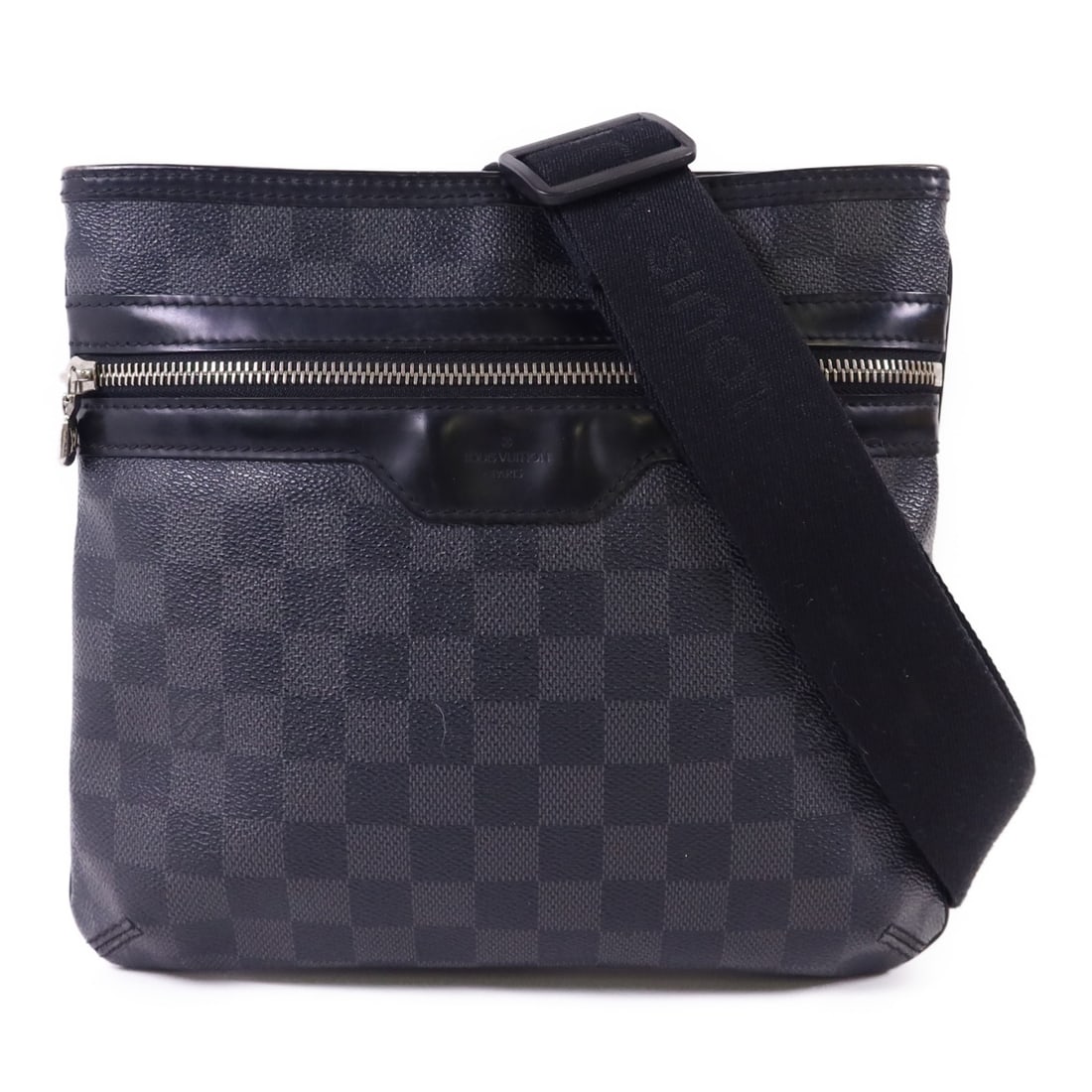 LOUIS VUITTON Thomas Shoulder Bag N58028 Damier Graphite Black (1 of 18)
