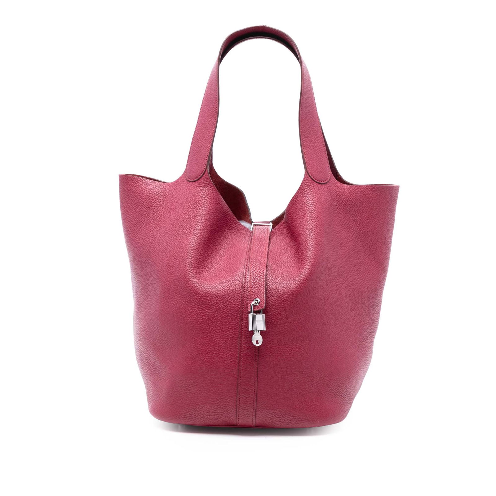 Hermes Clemence Picotin Lock 33 Pink Leather Tote Bag (1 of 7)