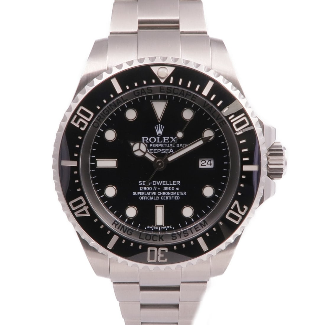 Stainless Steel 2015 Sea-Dweller Deepsea 116660 Automatic Black Dial Watch (1 of 15)