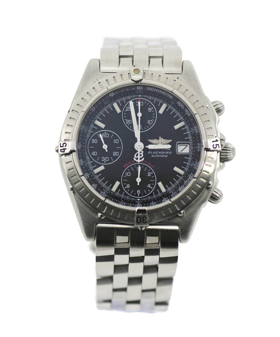 Breitling Blackbird A13350 Chronograph Stainless Steel Watch with Box and Papers (1 of 5)
