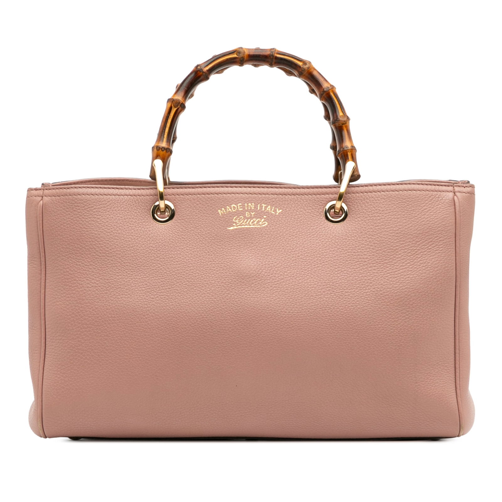Gucci Medium Calfskin Bamboo Shopper Satchel Pink Leather Italy: Gucci Medium Calfskin Bamboo Shopper Satchel Pink Leather Italy This stylish Gucci Medium Calfskin Bamboo Shopper Satchel combines sophistication with practicality. Crafted from premium leather, it fe