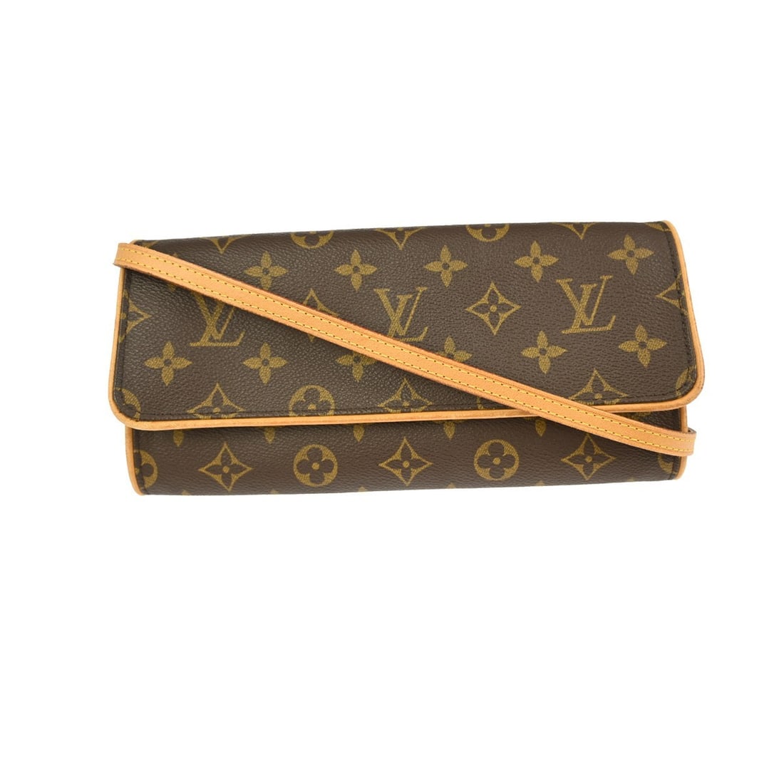 Louis Vuitton Pochette Twin GM Monogram Canvas Crossbody Bag with Detachable Strap: Louis Vuitton Pochette Twin GM Monogram Canvas Crossbody Bag with Detachable Strap The Louis Vuitton Monogram Pochette Twin GM Crossbody Bag is a stylish and versatile accessory, perfect for casual oc