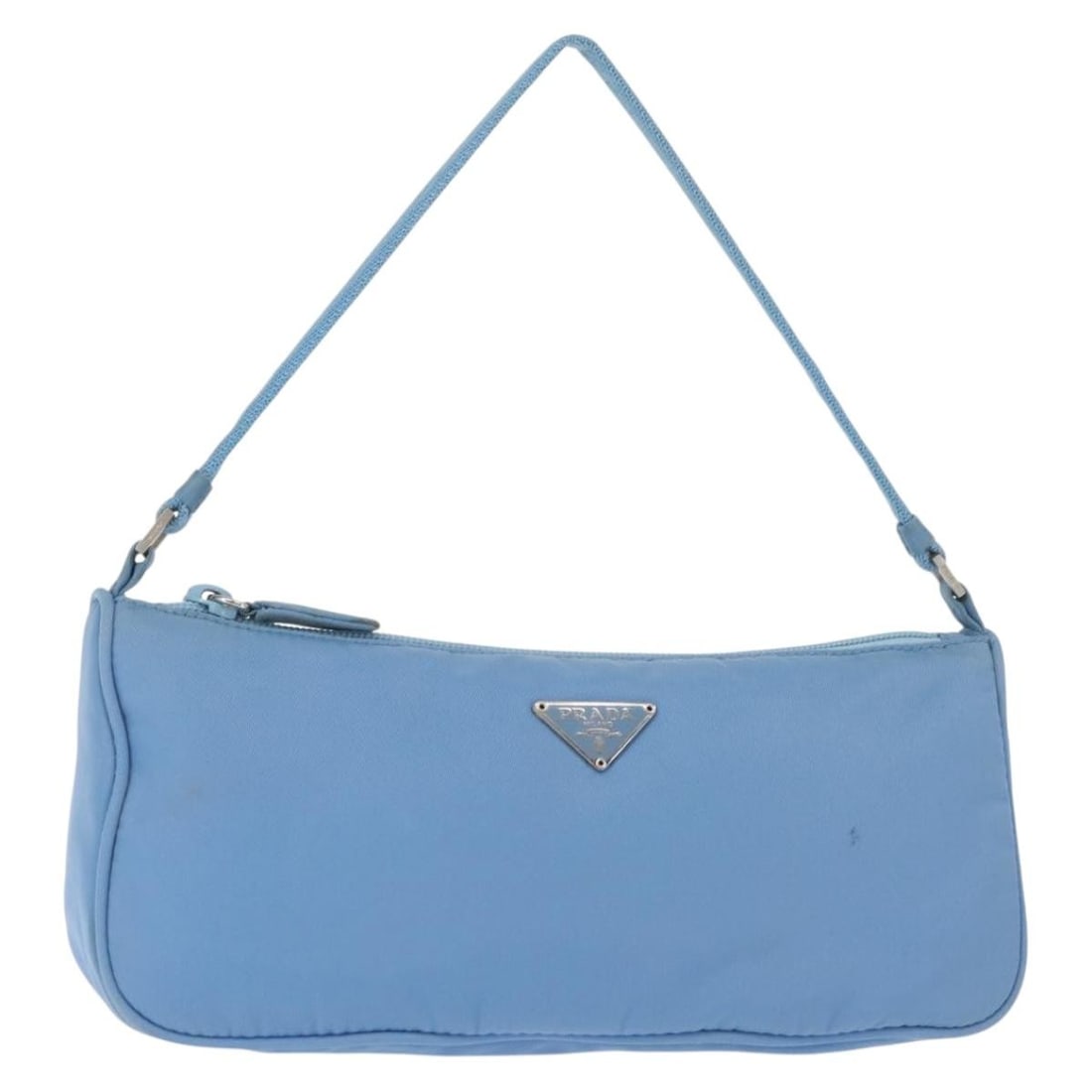 Blue Nylon Prada Pochette Shoulder Bag 24cm by 11cm by 6cm (1 of 18)