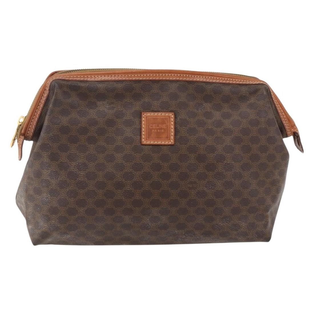 Brown PVC Celine Macadam Pochette 26cm Handbag from Italy (1 of 18)