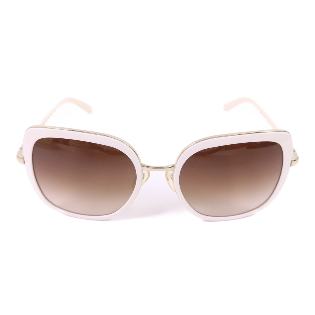 White PVC Sunglasses by PRADA Italian Made: White PVC Sunglasses by PRADA Italian Made These PRADA sunglasses feature a white PVC frame, offering a stylish and contemporary look. Made in Italy, they are crafted for regular sizing and are in ver