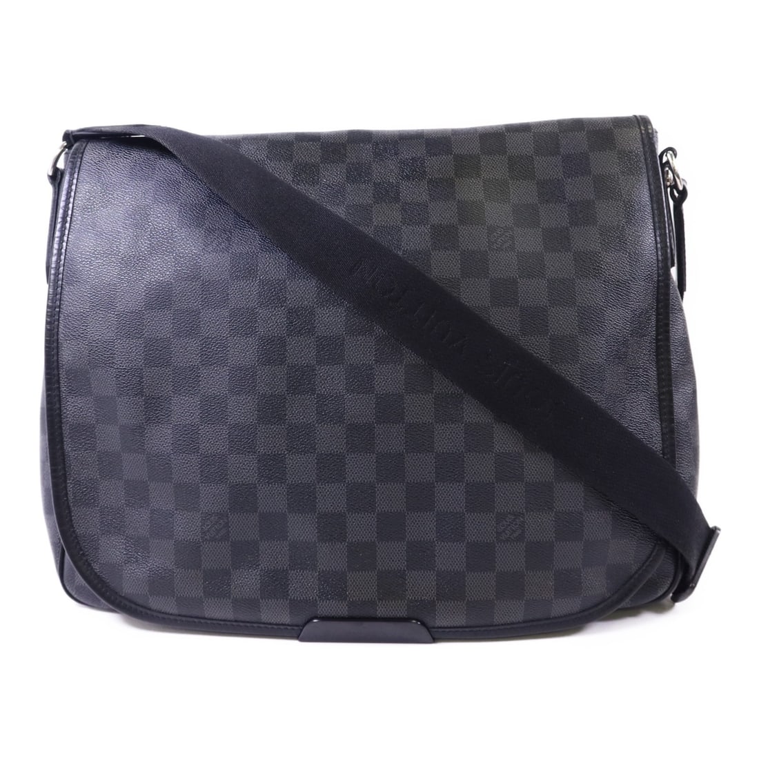 Louis Vuitton Damier Graphite Daniel GM Black Coated Canvas Shoulder Bag (1 of 18)