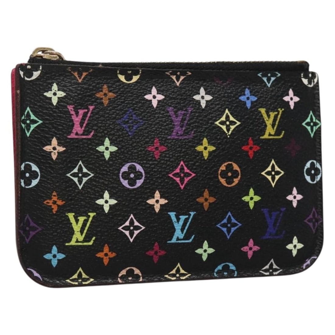 Louis Vuitton Multicolor Canvas Mini Pochette cles NM for Women: Louis Vuitton Multicolor Canvas Mini Pochette cles NM for Women This Louis Vuitton Pochette Cles NM is crafted from multicolor monogram canvas designed for women. The compact key pouch features metal