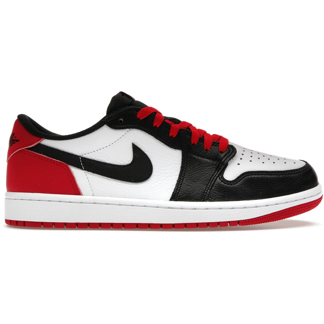 Air Jordan 1 OG Low Retro Black Toe 2023 Sneakers: Air Jordan 1 OG Low Retro Black Toe 2023 Sneakers The Jordan 1 Retro Low OG Black Toe (2023) features an authentic design with classic color blocking, offering a stylish and iconic look. This pair is