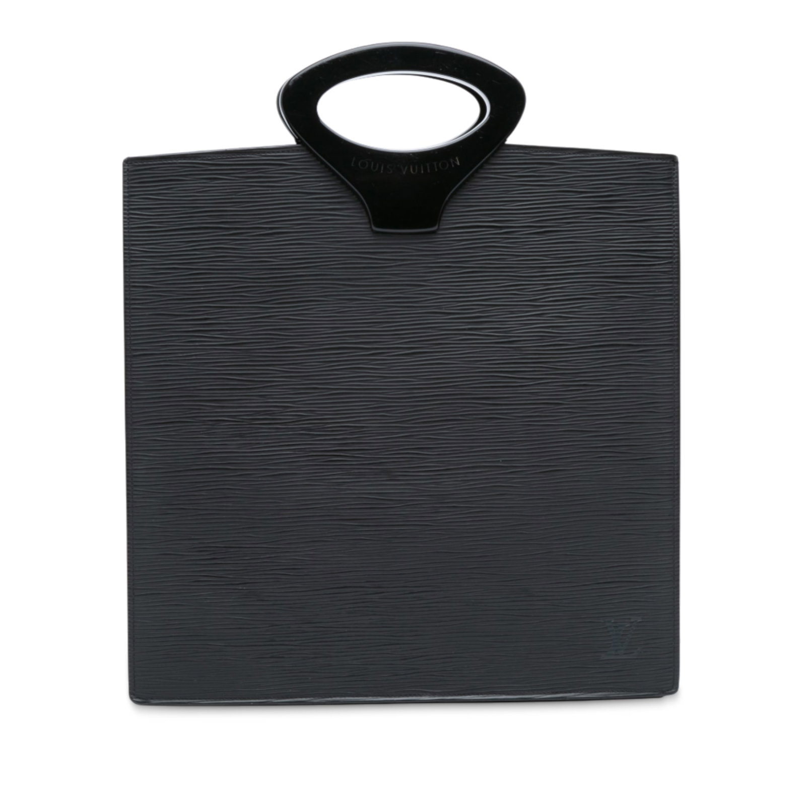 Louis Vuitton Epi Ombre black leather handbag with resin handles: Louis Vuitton Epi Ombre black leather handbag with resin handles The Louis Vuitton Epi Ombre is a black bag crafted from epi leather, featuring resin top handles, an open top, and an interior slip poc