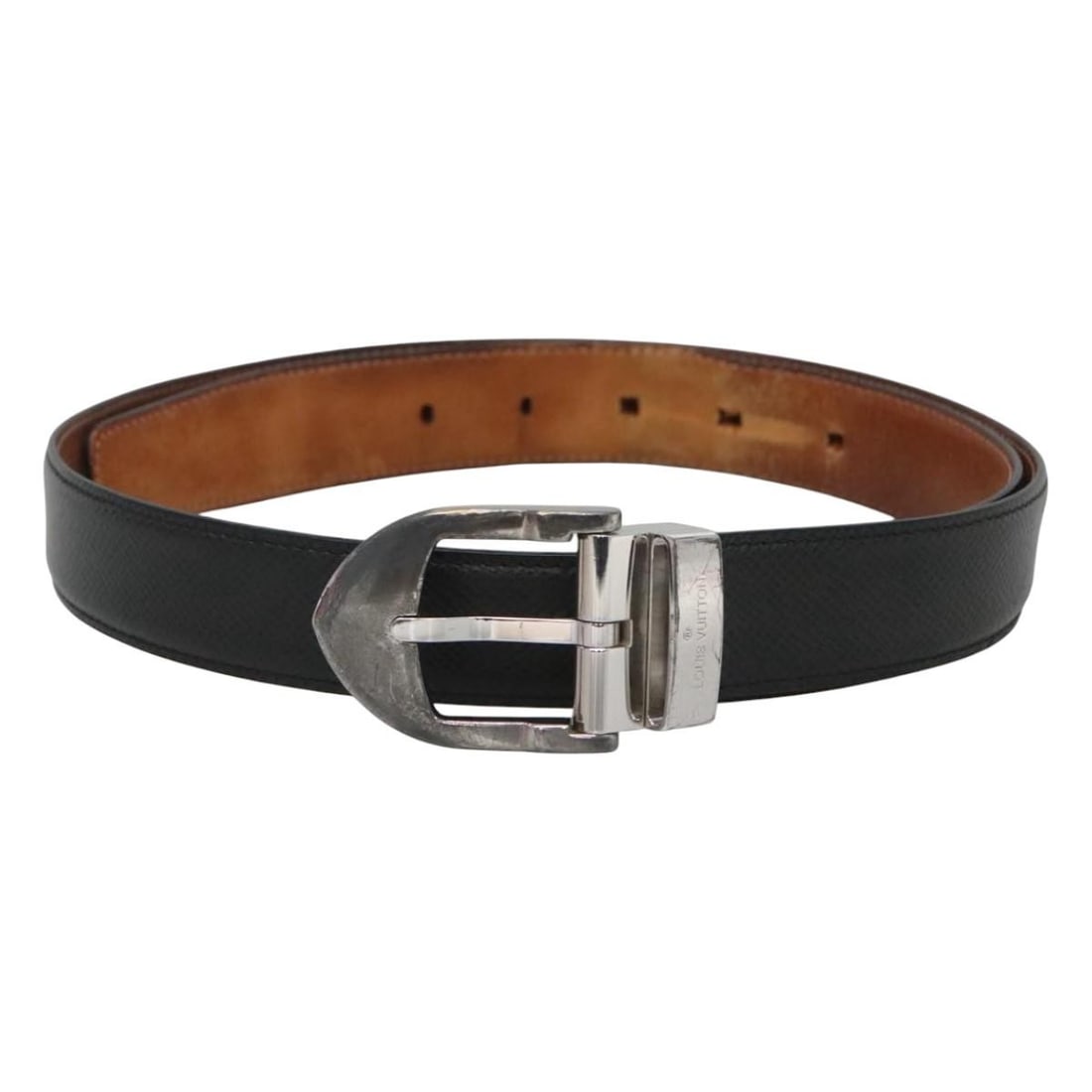 Gray Taiga Leather Belt by Louis Vuitton for Women 102cm Length (1 of 13)