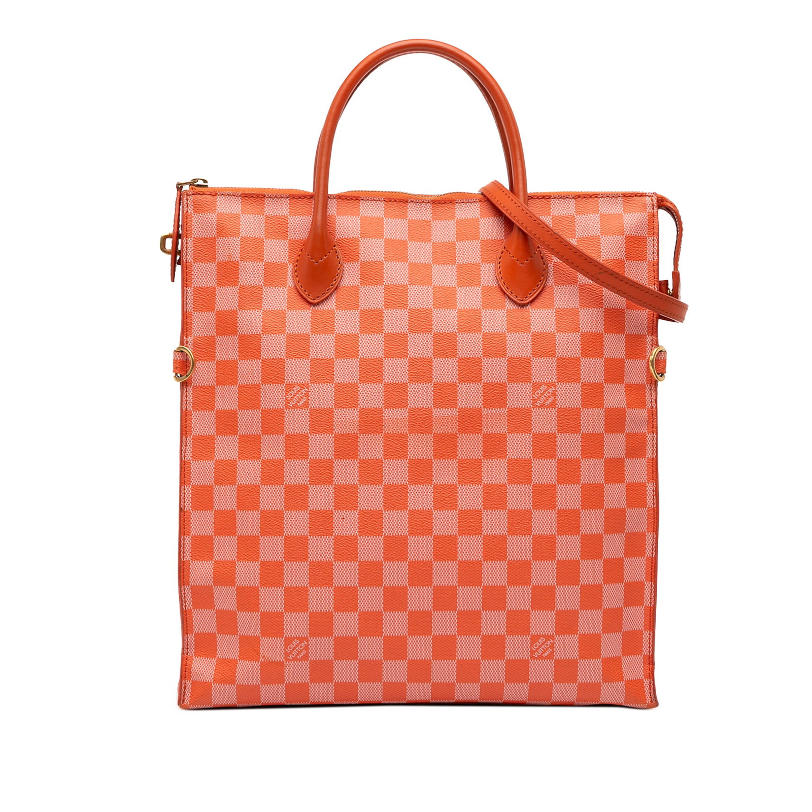 Louis Vuitton Damier Couleurs Mobil Piment Orange Bag: Louis Vuitton Damier Couleurs Mobil Piment Orange Bag The Louis Vuitton Damier Couleurs Mobil Piment is a stylish and functional bag designed in a vibrant orange damier couleurs canvas. It features ro
