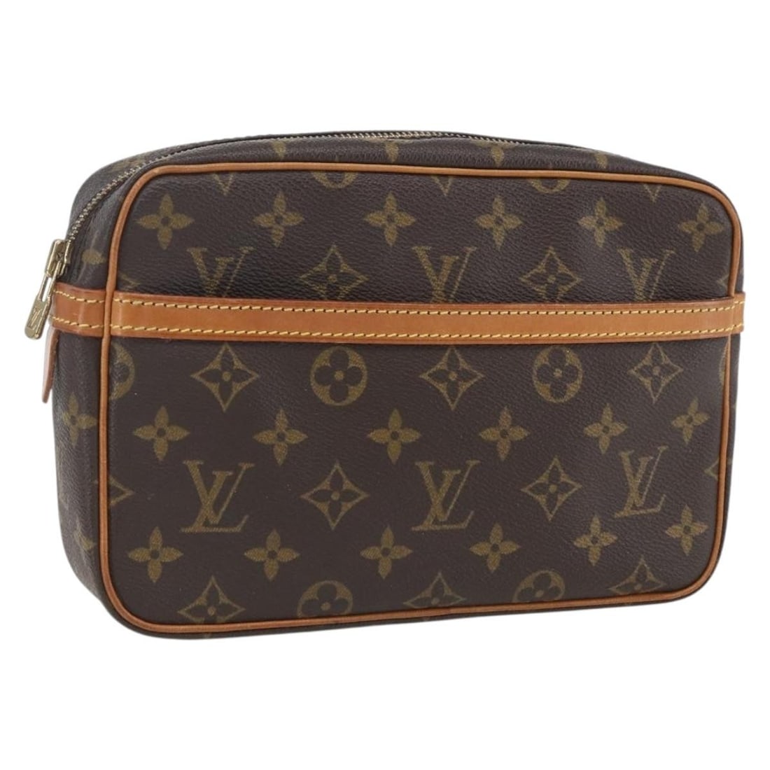 LOUIS VUITTON Monogram Compiegne 23 Clutch Bag M51847 Auth (1 of 18)
