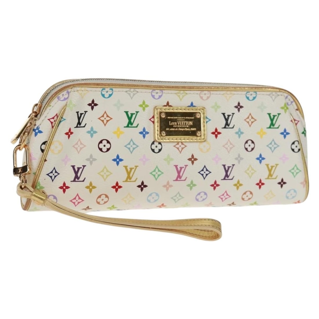 Louis Vuitton Kate Multicolor Monogram Canvas Pouch White Bron M55212 (1 of 18)