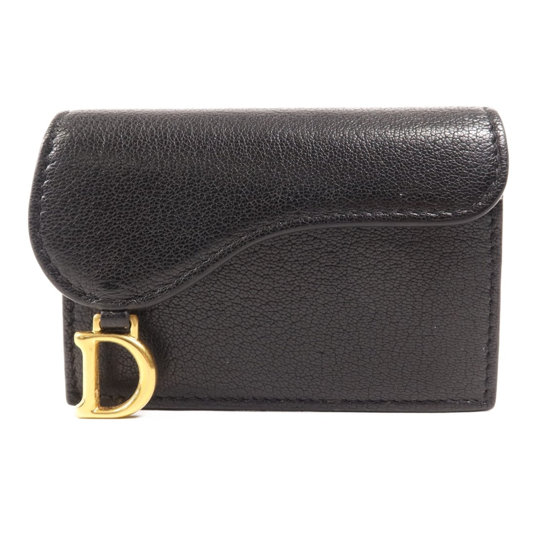 Dior CD Double Sided Wallet Black Calfskin Leather GHW: Dior CD Double Sided Wallet Black Calfskin Leather GHW Introducing the Christian Dior CD Double Sided Wallet, crafted from premium calfskin leather in a sleek black finish. This elegant wallet feature