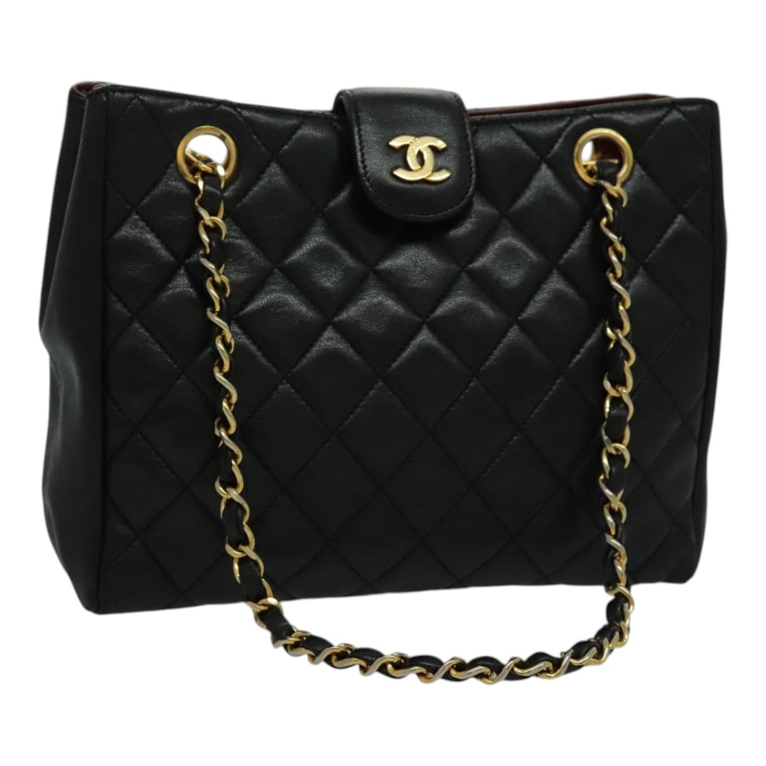 Quilted Lambskin Chain Shoulder Bag by Chanel Vintage Collection (1 of 18)