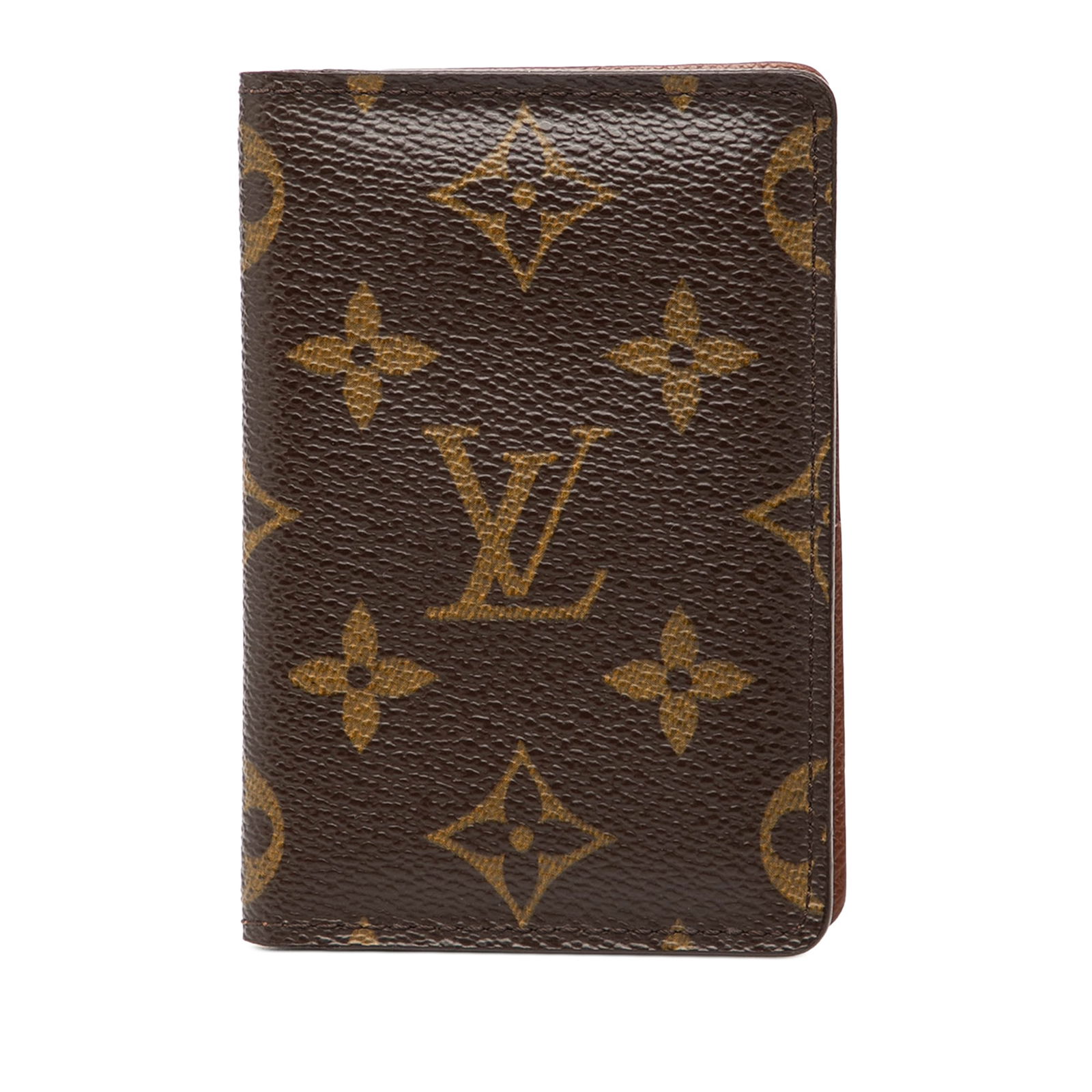 Louis Vuitton Brown Monogram Canvas Card Holder Bifold Wallet (1 of 7)