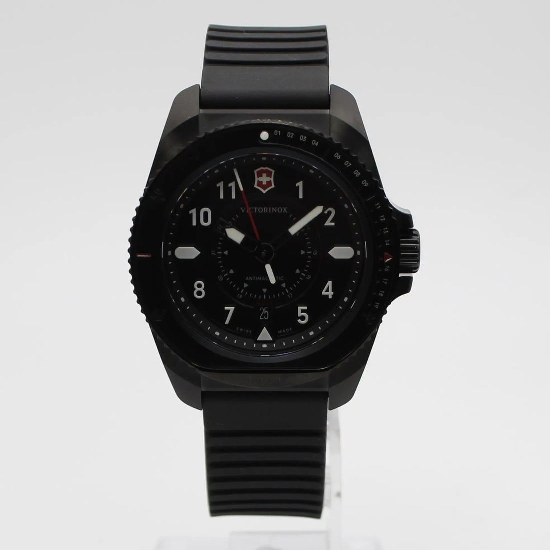 Victorinox Journey 1884 Quartz Watch 44MM Black PVD Steel: Victorinox Journey 1884 Quartz Watch 44MM Black PVD Steel Introducing the Victorinox Journey 1884 Quartz Watch, a luxurious timepiece crafted in Switzerland. This exquisite wristwatch features a sleek