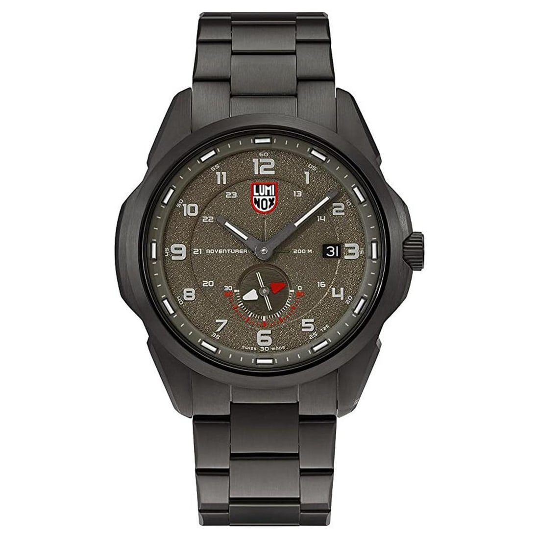 Luminox Atacama Adventurer 42mm Gunmetal Quartz Men's Watch XL.1768: Luminox Atacama Adventurer 42mm Gunmetal Quartz Men's Watch XL.1768 The Luminox Atacama Adventurer is a stylish 42mm men's wristwatch, perfect for casual wear. Featuring a striking khaki green dial wi