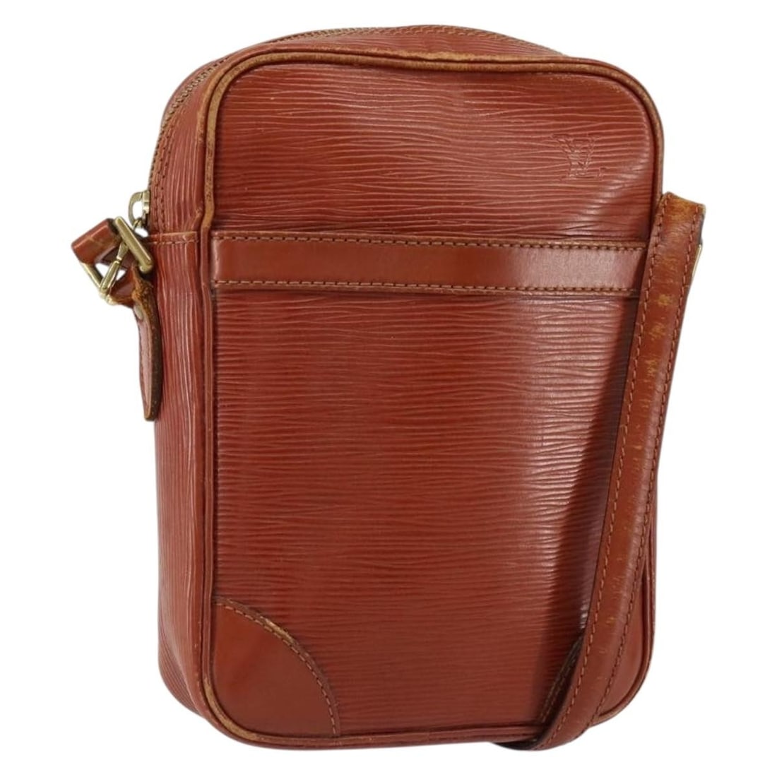 Louis Vuitton Epi Leather Danube Shoulder Bag Brown M51694 Auth (1 of 18)