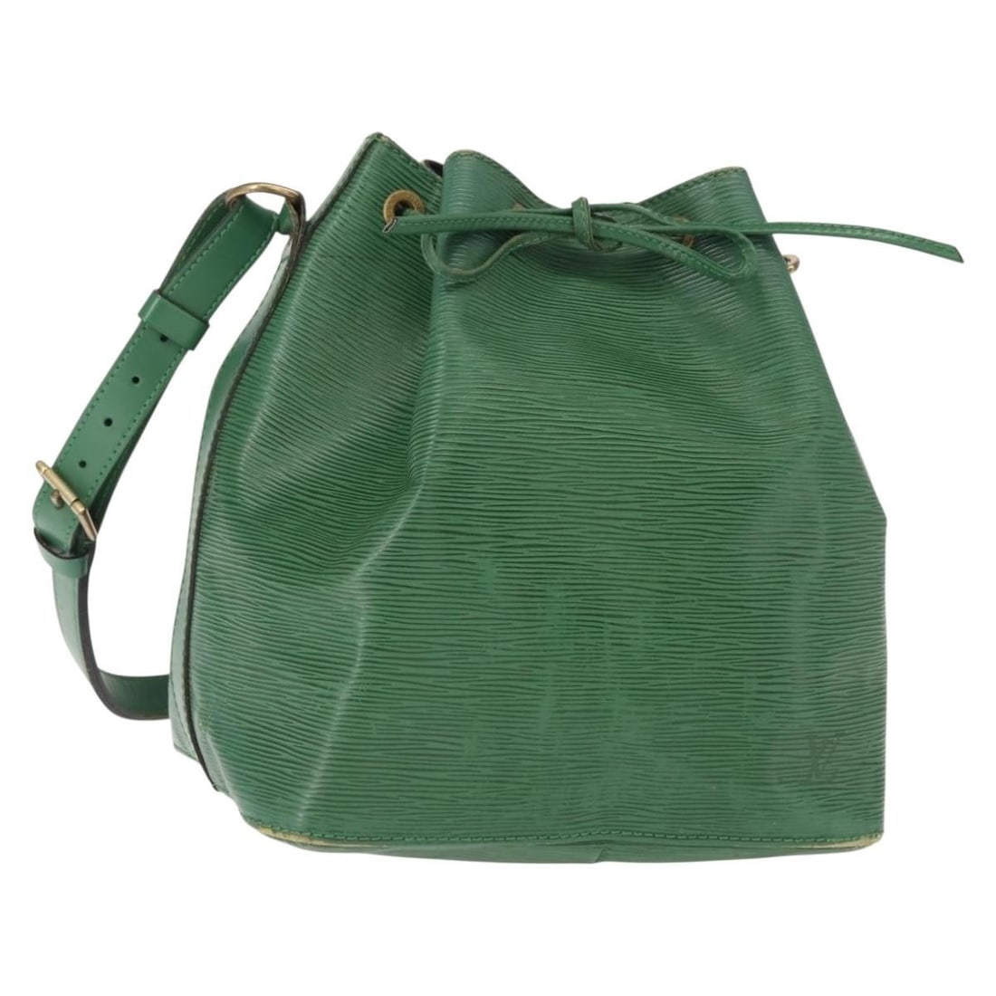LOUIS VUITTON Epi Petit Noe Green Shoulder Bag M44104 Auth: LOUIS VUITTON Epi Petit Noe Green Shoulder Bag M44104 Auth This Louis Vuitton Epi Petit Noe Shoulder Bag in a vibrant green hue is a stylish accessory crafted from durable Epi leather. The bag feature